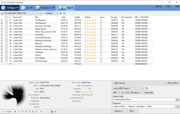 EZ CD Audio Converter 10.0.7.1 Crack