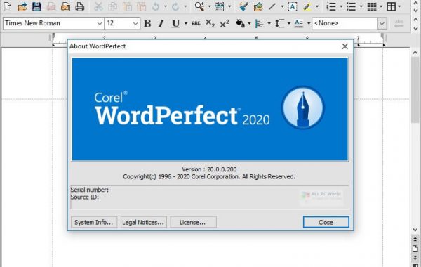 Corel WordPerfect Office Crack 
