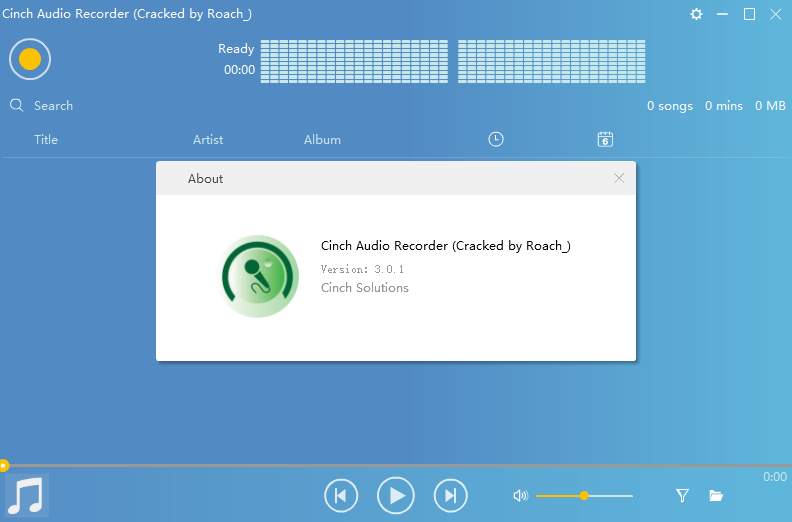 Cinch Audio Recorder 4.0.3 Crack